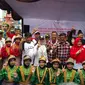 Calon Wakil Gubernur Djarot Saiful Hidayat menghadiri Festival Budaya Betawi di Pecenongan, Jakarta Pusat.