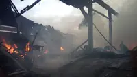 Panbrik Pengolahan Kayu Jati di Banyuwangi Ludes Terbakar (istimewa)