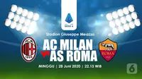 AC MILAN VS AS ROMA (Liputan6.com/Abdillah)