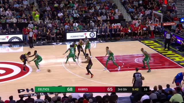 Boston Celtics mengalahkan Atlanta Hawks dengan skor 110-99 dalam lanjutan pertandingan NBA 2017-2018.