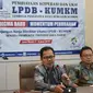 Direktur Utama Lembaga Pengelola Dana Bergulir (LPDB) KUKM Braman Setyo menggelar pertemuan dengan para pengusaha UKM di Provinsi Jawa Barat.
