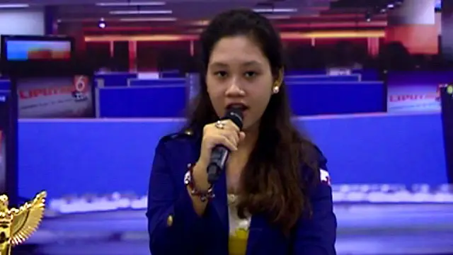 Poppy Rahmawati Peserta Presenter Liputan6 di Indonesia Broadcaster Expo 2013