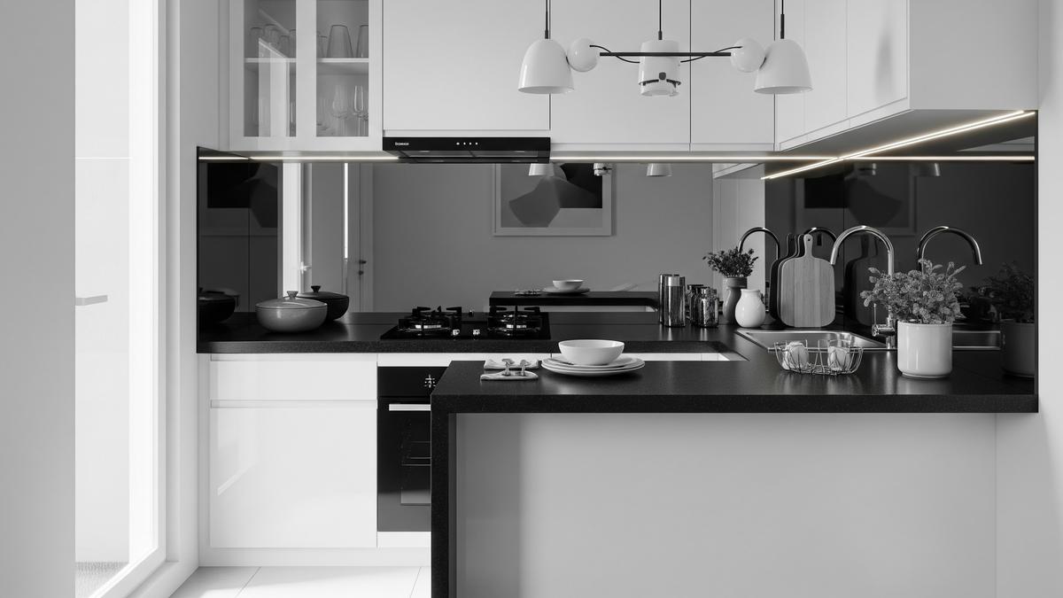 7 Ide Dapur Rumah Tipe 21 ukuran 1,2×1,8 Meter dengan Konsep Terbuka Tanpa Sekat