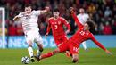 <p>Wales menang tipis atas Latvia dengan skor 1-0. (David Davies/PA via AP)</p>