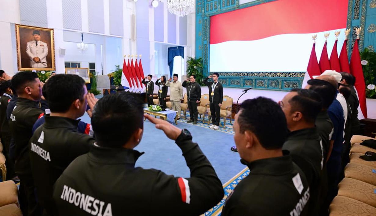 Atlet peraih medali emas tunggal diganjar Rp 1 miliar, bonus tertinggi sepanjang sejarah Indonesia. (Foto: Muchlis Jr - BPMI Sekretariat Presiden)