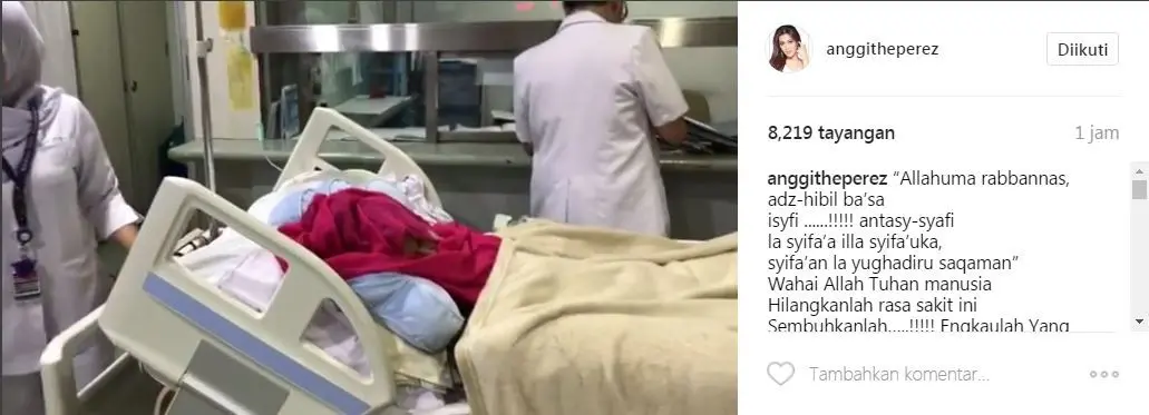 Julia Perez kembali menjalani operasi (Foto: Instagram)