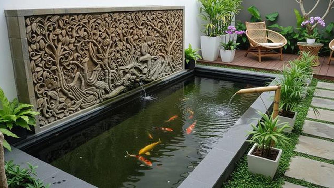 8 Model Kolam Ikan Minimalis Lahan 2x3 Meter Mudah Dirawat, Cocok Jadi Hiasan Teras
