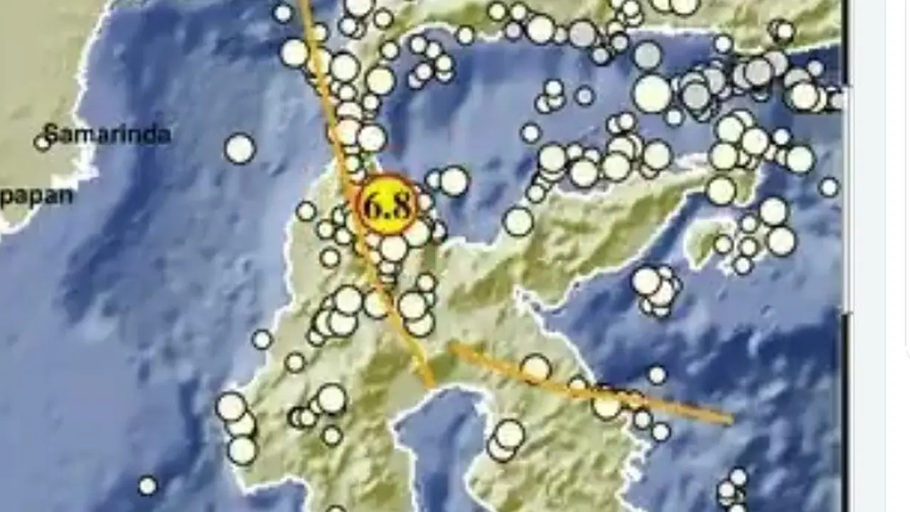 Sigi diguncang gempa. (BMKG)