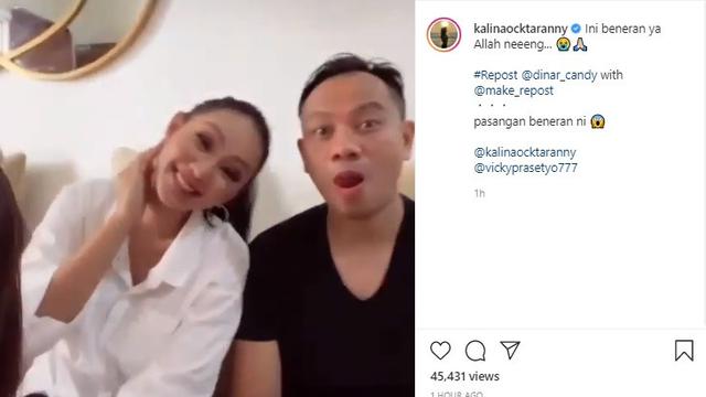 Kalina Ocktaranny - Vicky Prasetyo (Foto: Instagram/@kalinaocktaranny)
