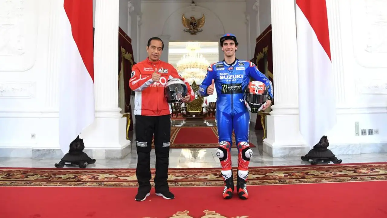 Presiden Jokowi Terima Pembalap MotoGP di Istana Negara