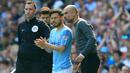 David Silva terlihat sangat berbahaya di bawah asuhan Guardiola. Ia memainkan 175 laga dengan mencetak 34 gol dan 50 assist. Bersama-sama, mereka memenangkan dua gelar Liga Premier, satu Piala FA dan Piala EFL tiga kali sebelum meninggalkan Man City pada 2020 lalu. (AFP/Lindsey Parnaby)