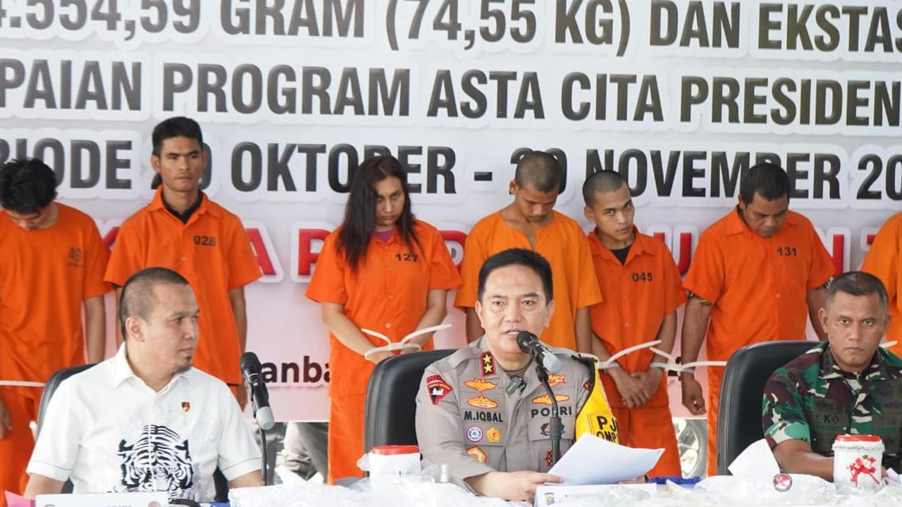 Satu Bulan Polda Riau Tangkap 270 Tersangka, Irjen Iqbal: Tidak Ada Lagi Kampung Narkoba