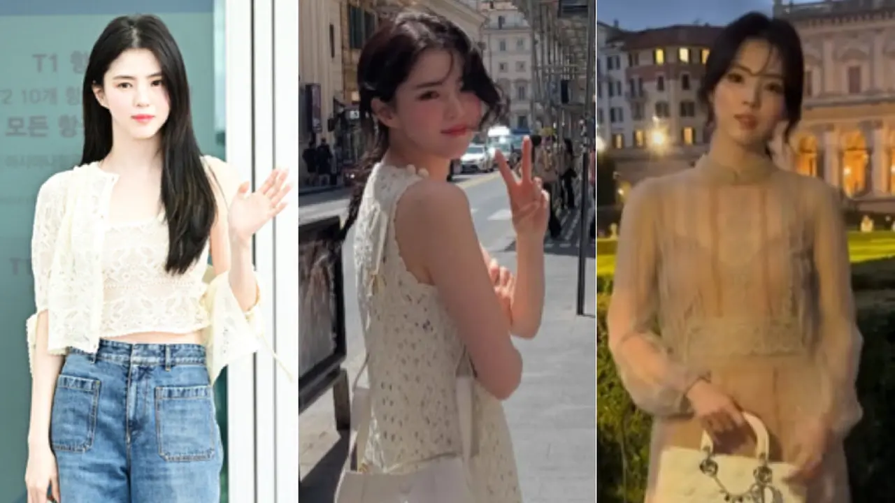 Han So Hee hadir di acara Dior, Roma