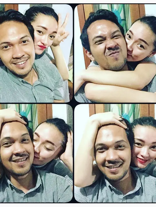 Saat jumpa pers Zaskia Gotik meminta maaf pada pelapor dan masyarakat Indonesia, Selasa (22/3/2016), terlihat Arief Fitriansah setia mendampingi kekasihnya. (Instagram/Arief_fitriansah)