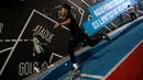 Salah satu pemain Korea-Korea Selecao tampak sedang melakukan latihan di tempat futuristik Footlab di Portugal, Kamis (28/11/2024).