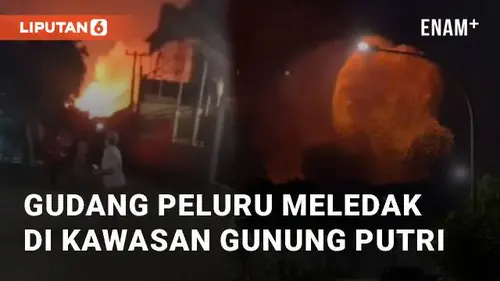VIDEO: Detik-detik Gudang Peluru Meledak di Kawasan Gunung Putri Bogor