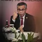 Ketua Dewan Komisioner Otoritas Jasa Keuangan (OJK) Wimboh Santoso saat menggelar jumpa pers tutup tahun 2018 di Gedung OJK, Jakarta, Rabu (19/12). (Liputan6.com/Faizal Fanani)