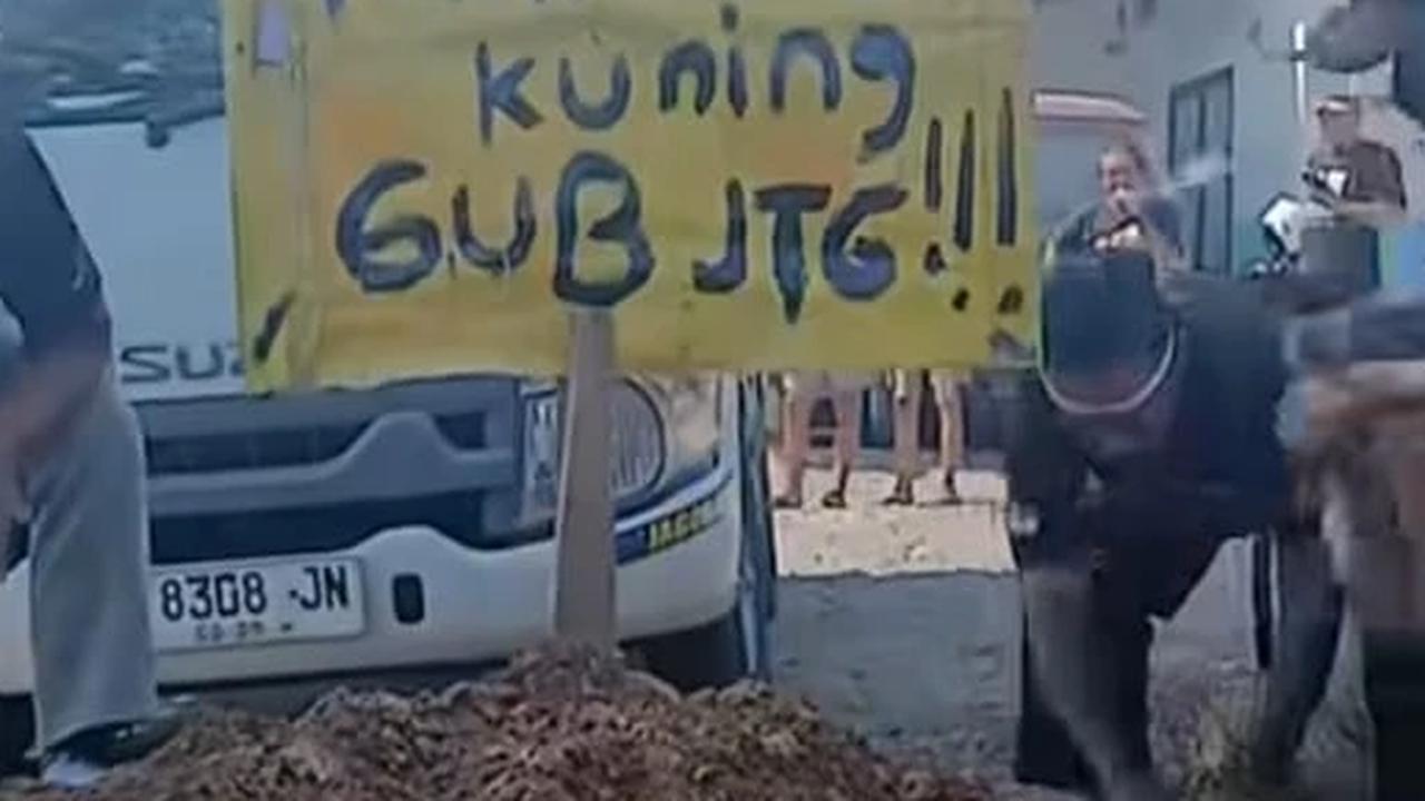 Viral Warga Blora Tanam Pohon Pisang di Jalan Rusak, Tantang Gubernur Jateng Tinjau Langsung Lokasi