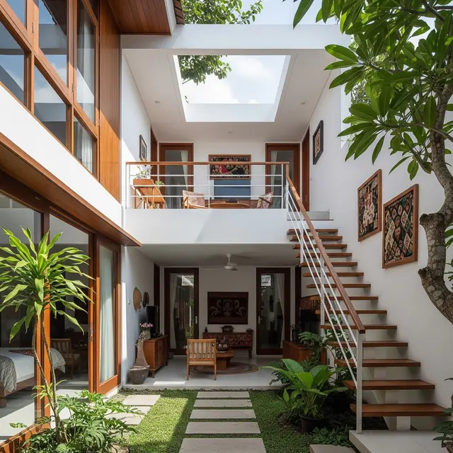 9 Gambar Rumah Minimalis Mezzanine, Maksimalkan Ruang Vertikal