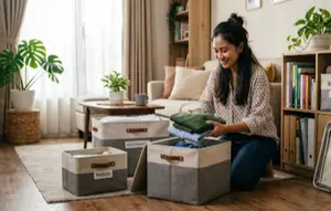 Rumah Berantakan? Storage Box Lipat Jadi Solusi Praktis Bikin Ruangan Rapi Seketika