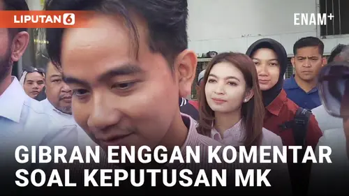 VIDEO: Ditanyai Keputusan MK, Gibran Diam