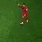 Pemain Portugal Cristiano Ronaldo bereaksi setelah Portugal kalah dalam laga babak 16 besar Piala Dunia 2026 antara Portugal vs Spanyol di Arlington, Texas, dekat Dallas, Senin, 6 Juli 2026. (AP Photo/Sam Hodde)