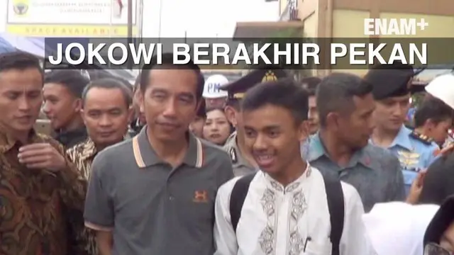 ENAM PLUS: Jokowi Belanja Gorengan Dan Buah-Buahan Di Pasar Cipanas