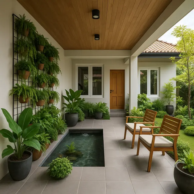 Model Teras Rumah Leter L Terbaru 2025