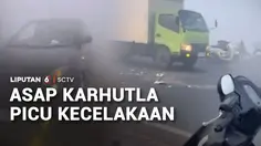 Jarak Pandang Terhalang Kabut Asap, Pemotor Terluka Usai Tabrak Belakang Truk