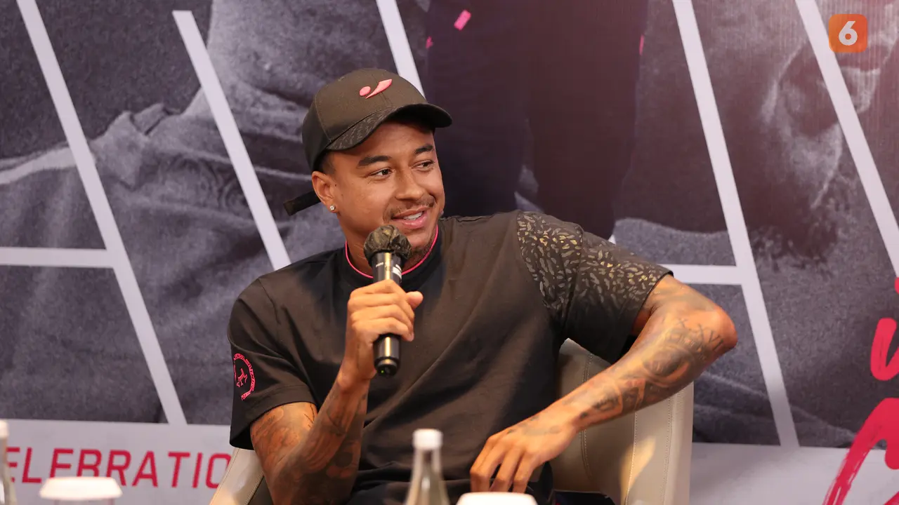 Jesse Lingard berkunjung ke Indonesia.
