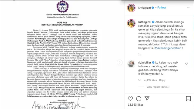 Rizky Billar Minta Lutfi Agizal jadi asistennya ketimbang pansos