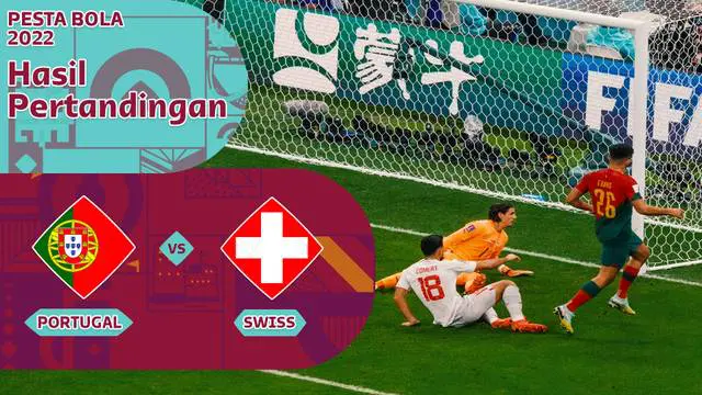 Berita motion grafis Piala Dunia 2022 antara Timnas Portugal melawan Timnas Swiss, di mana Goncalo Ramos menjadi man of the match, Rabu (7/12/2022) dinihari WIB.