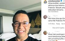 Berkaus Biru, Anies Baswedan Unggah Sekamar Bareng Prabowo: Pagi Pak, Sehat Ya