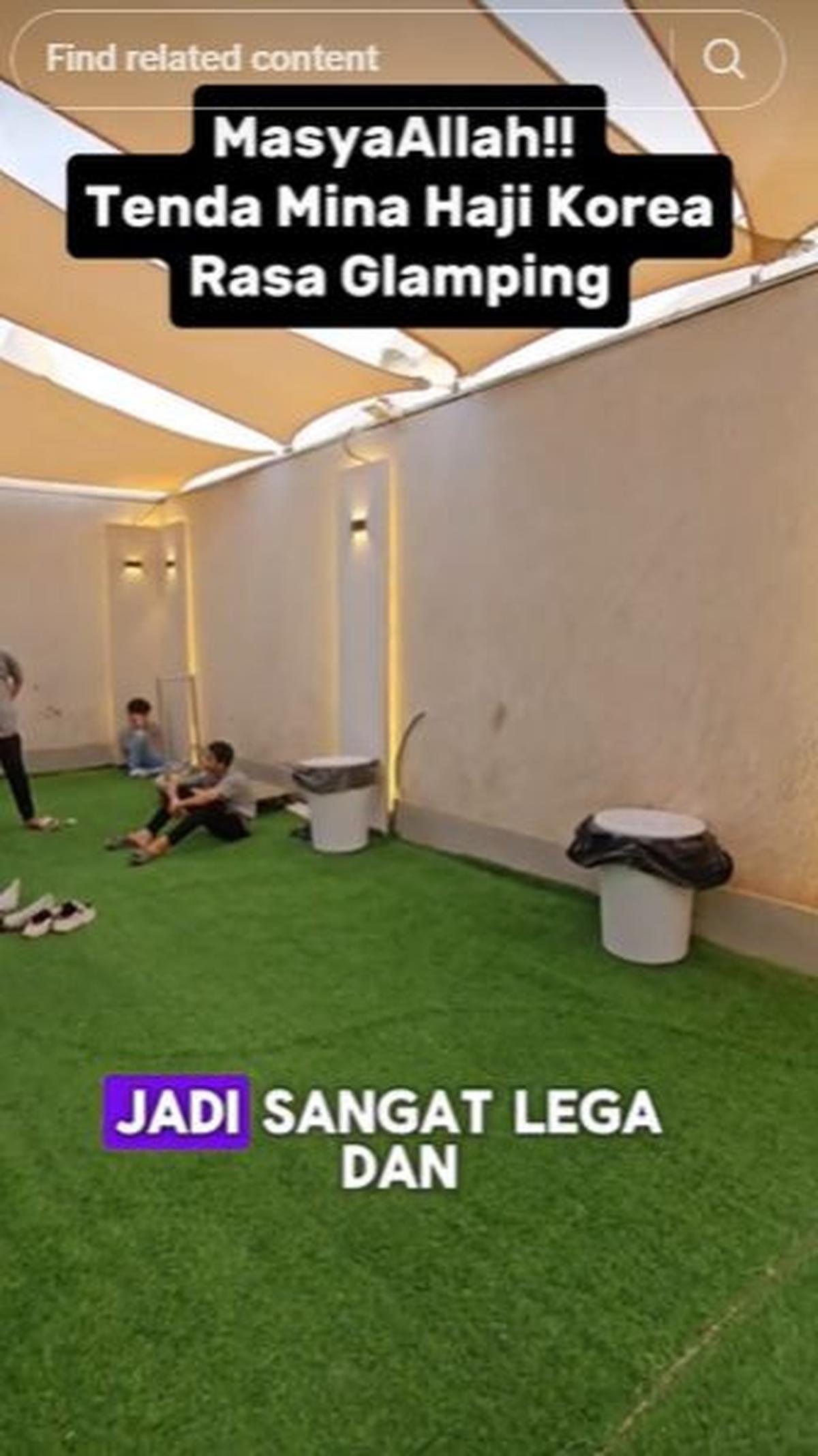 Tenda ini terlihat&nbsp; bersih dan tidak sesak, para jemaah pun terlihat nyaman saat berada di tenda.&nbsp;<br><br>"Jadi sangat lega dan wah alhamdulillah" ujar Gilar.