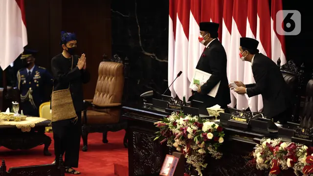 FOTO: Jokowi Hadiri Sidang Paripurna DPR 2021