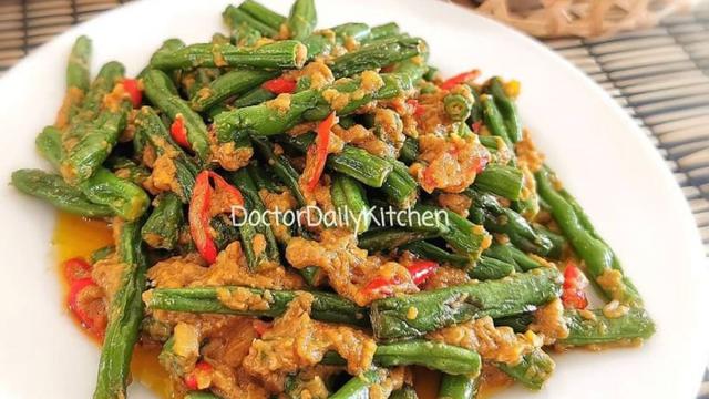 Tumis Buncis Telur Asin