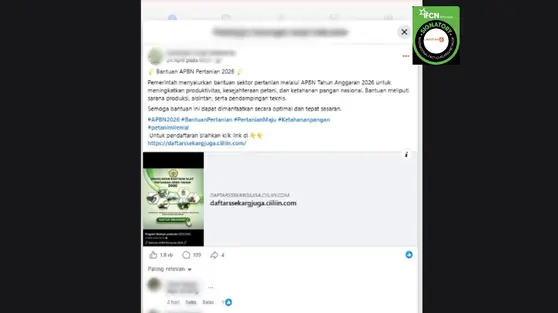 Hoaks Bantuan Alat Pertanian dari Kementan Marak Beredar di Medsos, Cek Faktanya