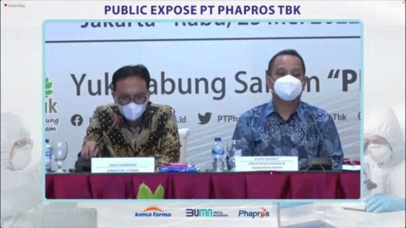 Paparan publik PT Phapros Tbk (PEHA), Rabu (25/5/2022) (Foto: liputan6.com/Pipit I.R)