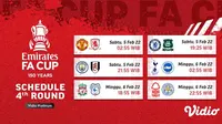 Jadwal FA Cup Putaran Keempat Mulai 5-6 Februari via Vidio.com