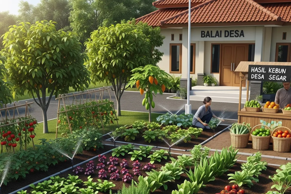 Cara Mengubah Lahan Kosong di Samping Balai Desa Jadi Kebun Produktif Bernilai Jual