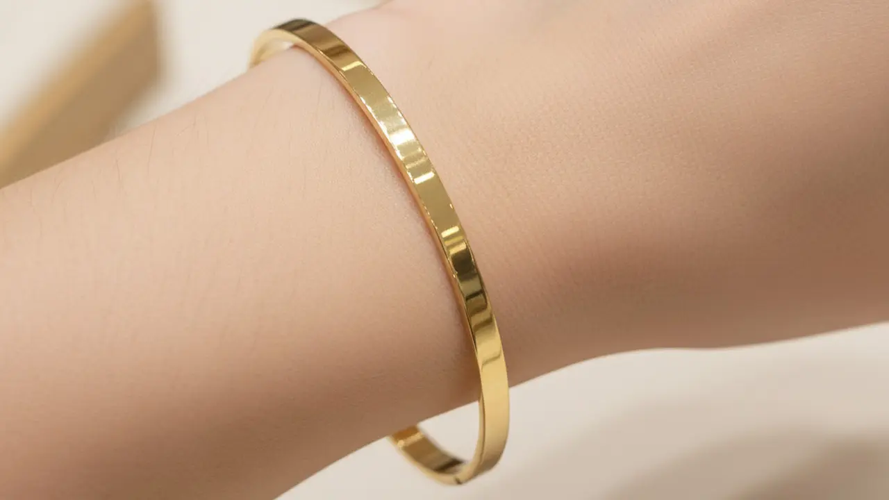 Gelang Emas Tipis 3 Gram (Image by Gemini AI)