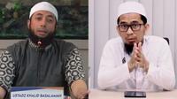 Ustadz Khalid Basalamah dan Ustadz Adi Hidayat atau UAH. (Instagram/Istimewa dan YouTube/Adi Hidayat Official)