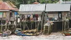 Warga mencuci pakaian di bantaran Sungai Musi, Sumatera Selatan, (26/3). Pemerintah Kota Palembang fokus menata kawasan pinggiran Sungai Musi untuk mengejar target bebas pemukiman kumuh pada 2019. (Liputan6.com/Gempur M Surya)