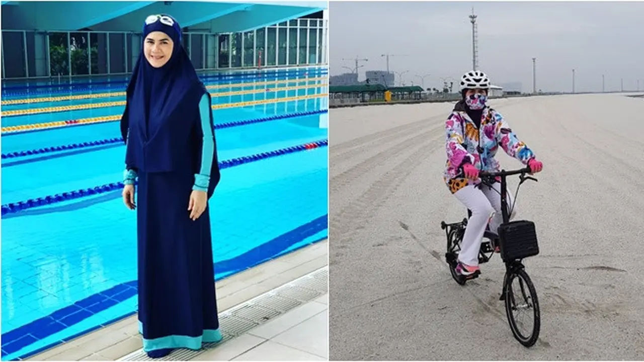 Tetap Bugar di Usia Kepala Lima, Ini 6 Potret Astri Ivo yang Hobi Bersepeda
