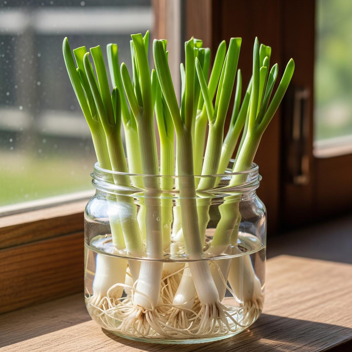 Trik Merawat Daun Bawang dengan Menyimpannya di Air