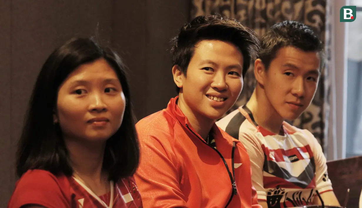 Pebulutangkis Indonesia, Liliyana Natsir, saat jumpa dengan content creators di Jakarta, Selasa (24/7/2018). Acara tersebut dalam rangka memberi dukungan untuk para atlet jelang Asian Games 2018. (Bola.com/M Iqbal Ichsan)