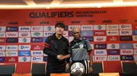 Pelatih timnas Indonesia U-20 Shin Tae-yong Bersama pelatih Timor Leste (dok PSSI)