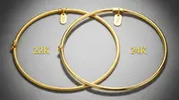 Perbedaan Gelang Emas Bangle Tipis 22K dan 24K untuk Investasi, Mana Lebih Menguntungkan?