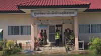 Lokasi penembakan di penitipan anak Thailand di Distrik Nong Bua Lamphu. (AP)