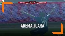 Arema FC berhasil menjuarai Piala Presiden 2019 yang ditayangkan usai mengalahkan Persebaya Surabaya 2-0 pada leg kedua babak final di Stadion Kanjuruhan.
